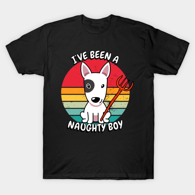 ive been a naughty boy - bull terrier T-Shirt by Pet Station